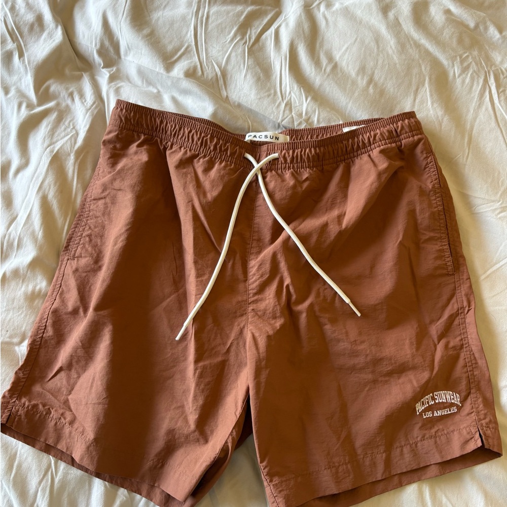 PacSun Men's Brown Swim Shorts